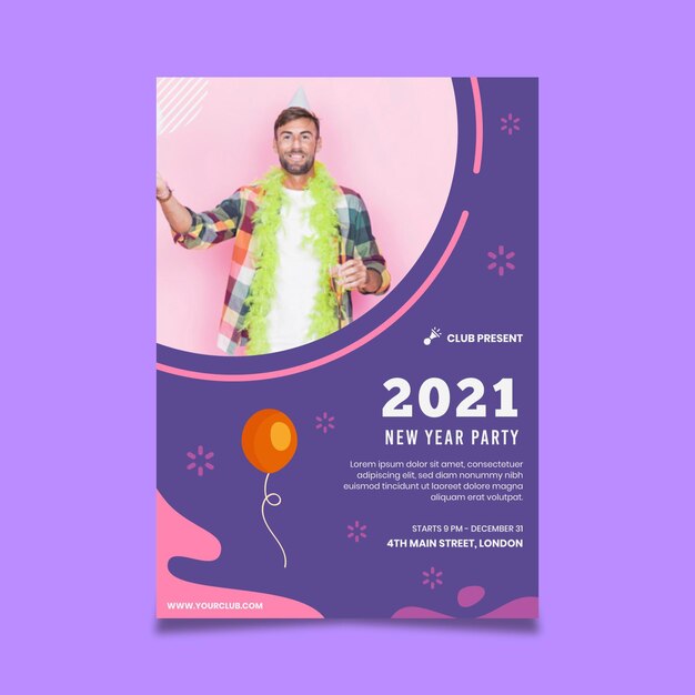 Cartel año nuevo 2021 a4