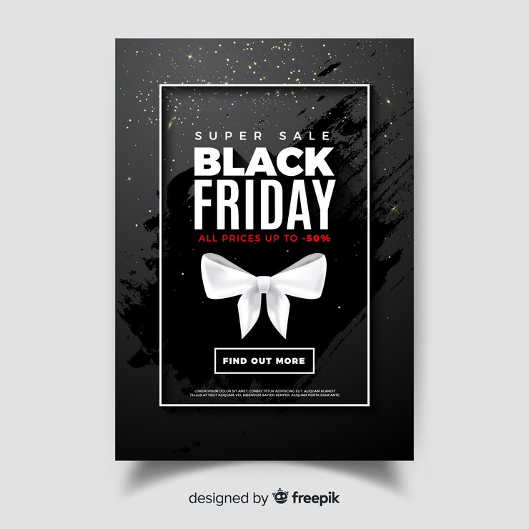 Vector gratuito cartel de black friday