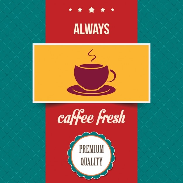 Cartel del cafetería vintage | Vector Gratis