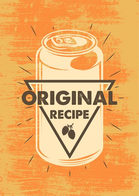 Cartel de cerveza vintage