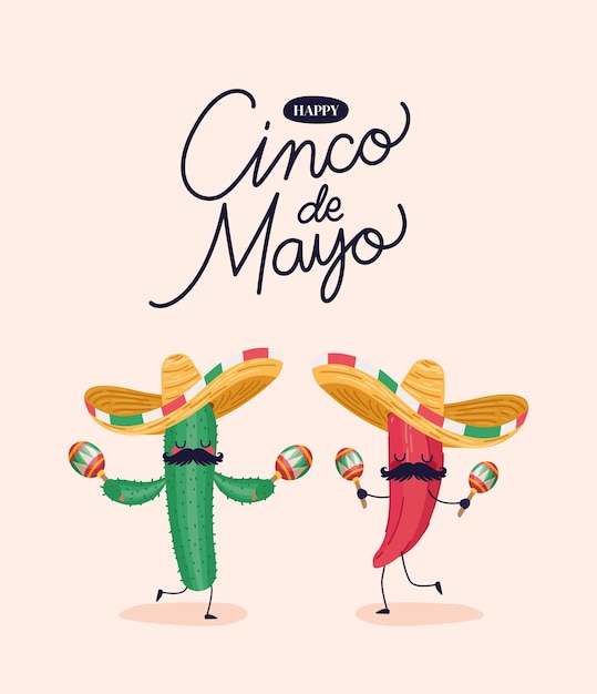 Vector gratuito cartel del cinco de mayo