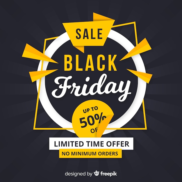 Vector gratuito cartel de compras de black friday