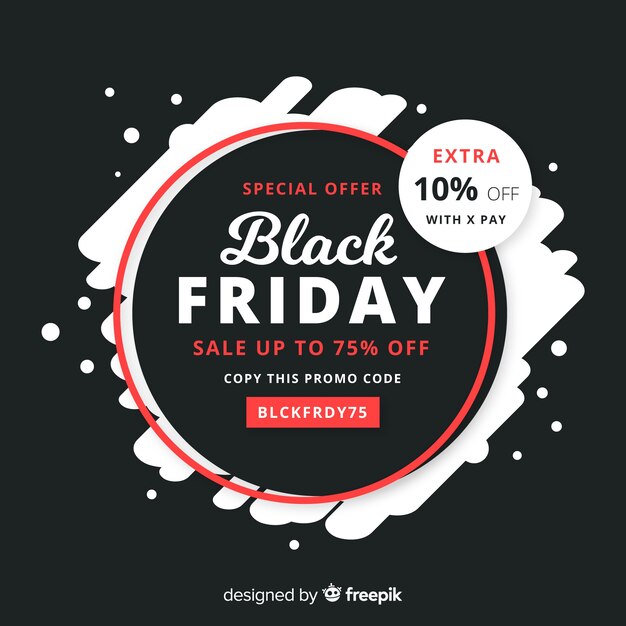 Cartel de compras de black friday