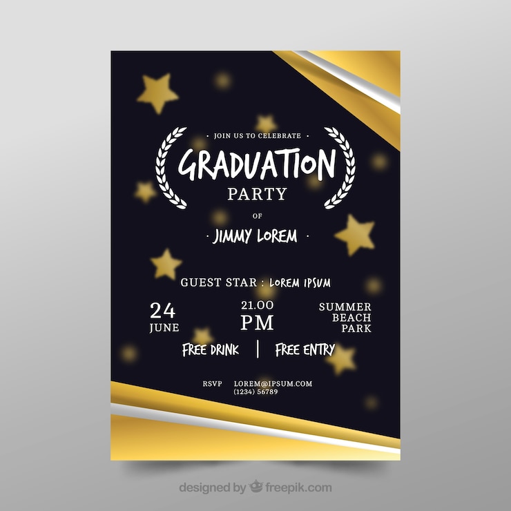 Vector gratuito cartel creativo de graduación