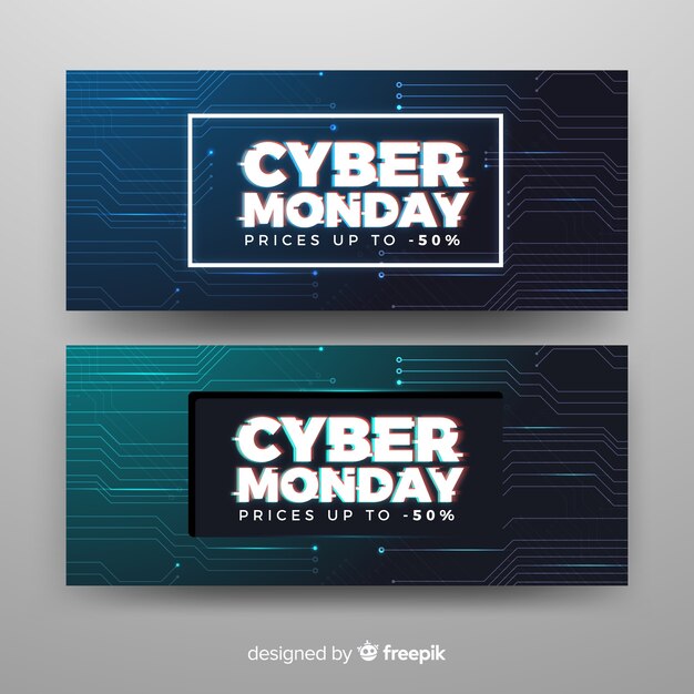 Cartel de cyber monday