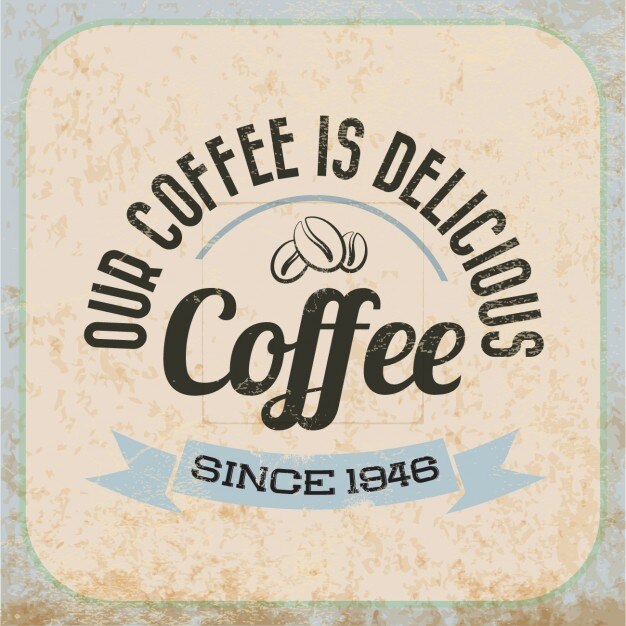 Cartel de delicioso café
