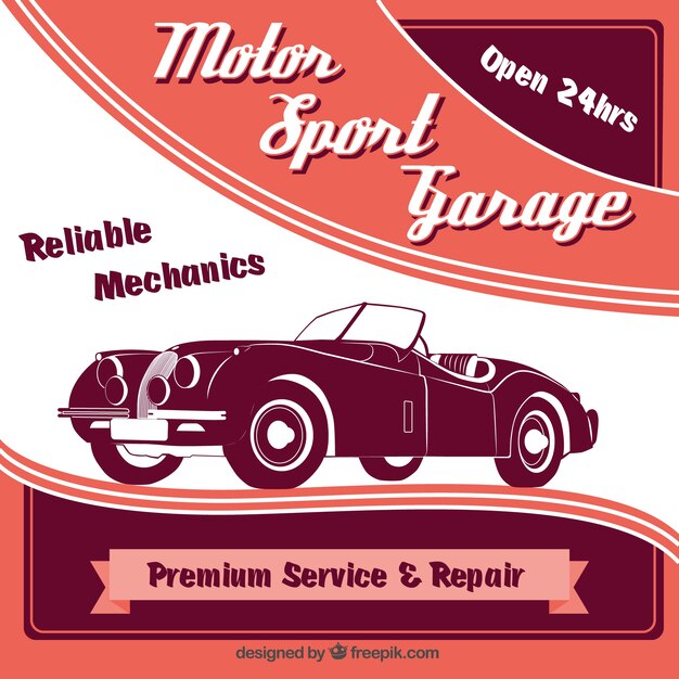 Cartel de deporte motor