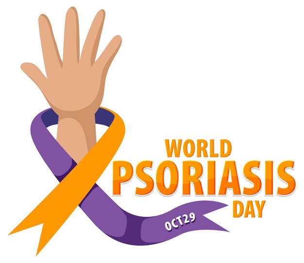 Cartel del Día Mundial de la Psoriasis