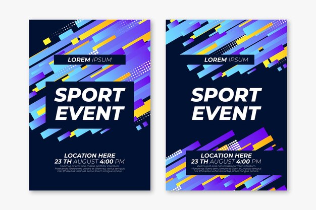 Cartel de evento deportivo
