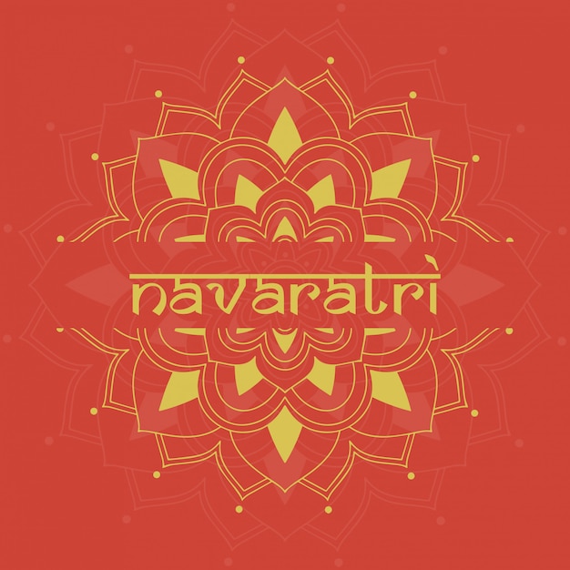 Cartel para el festival de navaratri