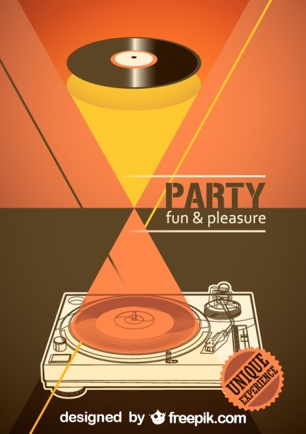 Cartel de fiesta en formato vectorial