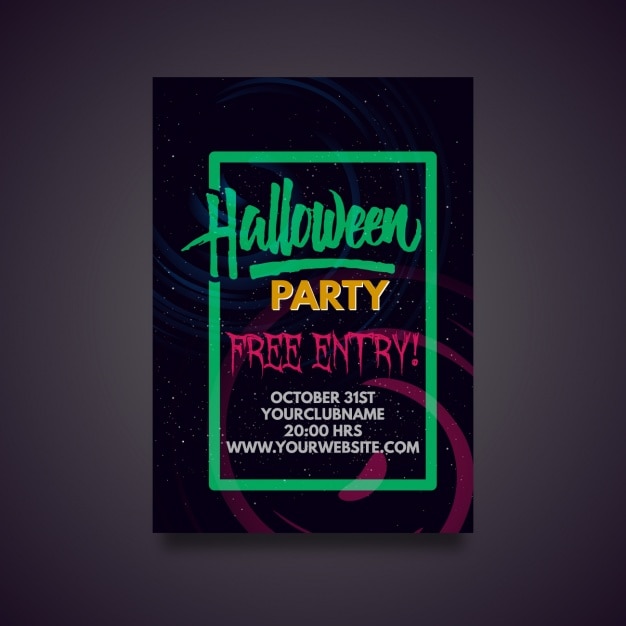 Cartel de fiesta de halloween