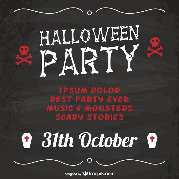 Vector gratuito cartel de fiesta de halloween
