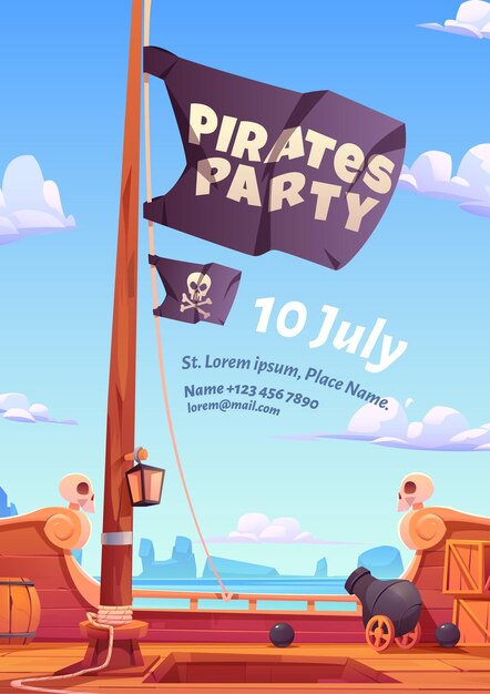 Cartel fiesta piratas