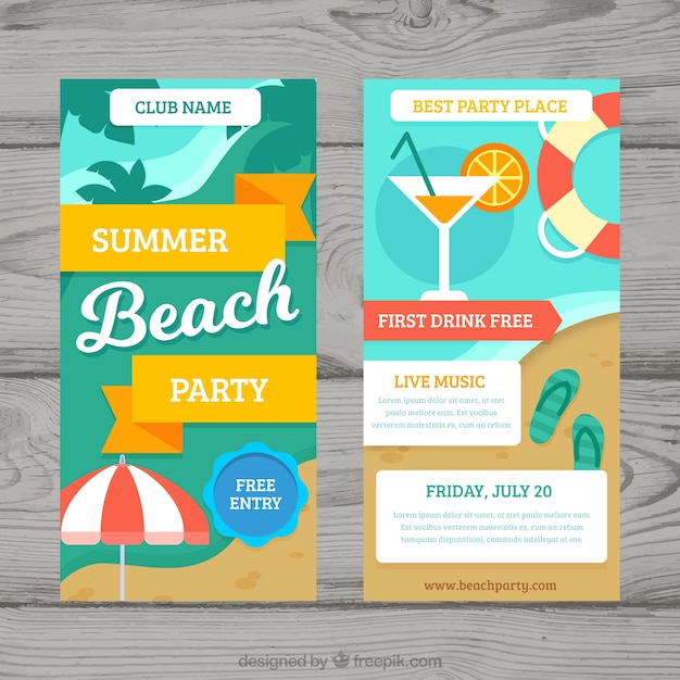 Cartel de fiesta de verano