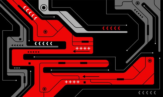Cartel futurista retro Cyberpunk Ilustración vectorial