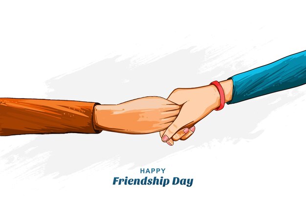 un cartel con una imagen de dibujos animados del día de la amistad