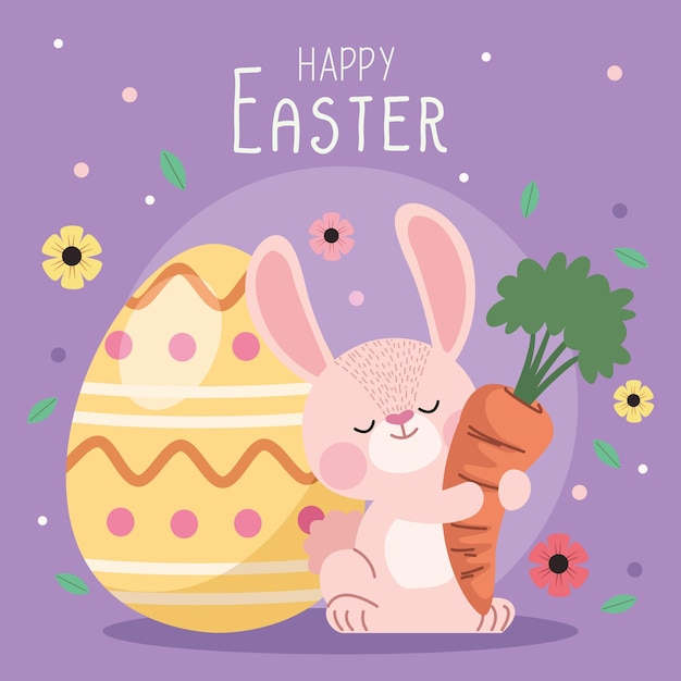 Cartel de letras de feliz pascua