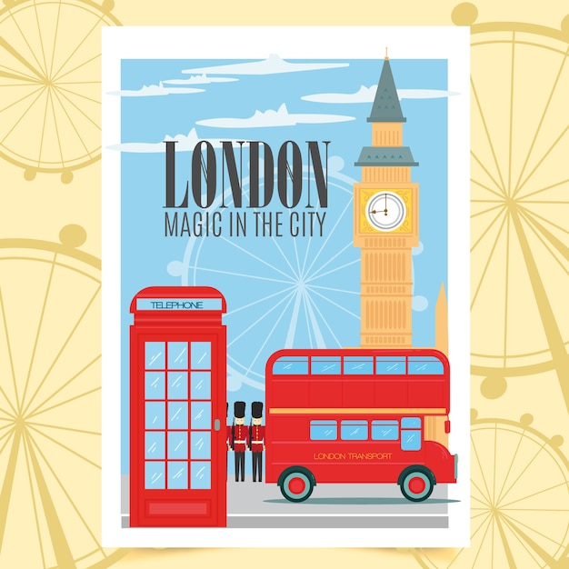 Vector gratuito cartel de londres