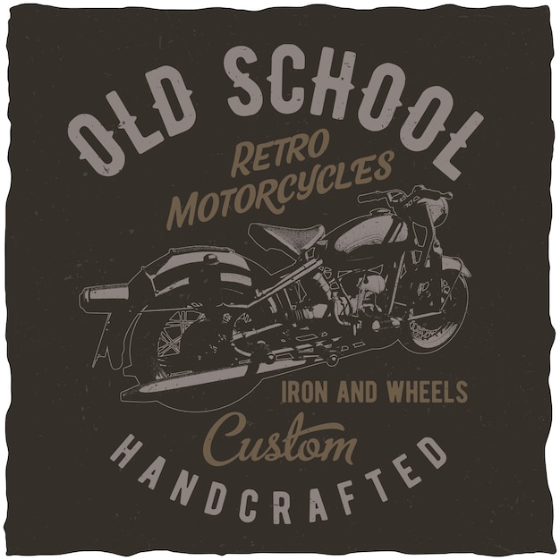 Cartel de motos retro