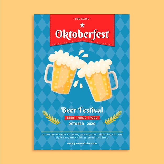 Cartel de la oktoberfest