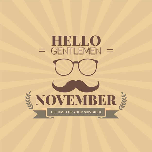 Cartel de señores movember