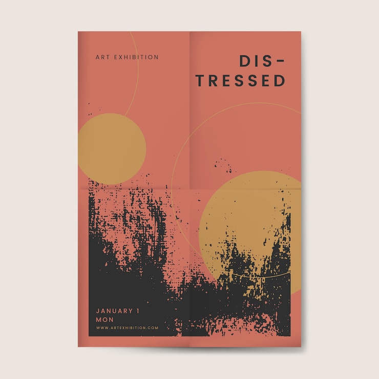 Vector gratuito cartel texturizado apenado negro grunge