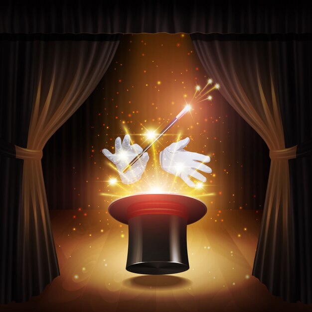 Cartel de truco de magia