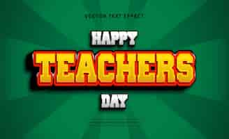 Vector gratuito un cartel verde que dice feliz día del maestro.