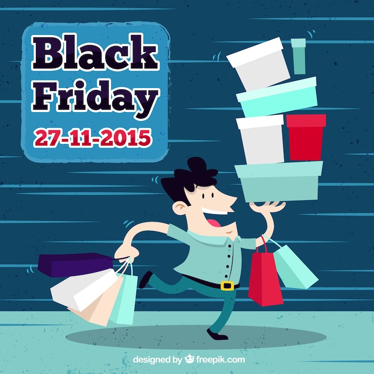 Vector gratuito el cartel del viernes negro