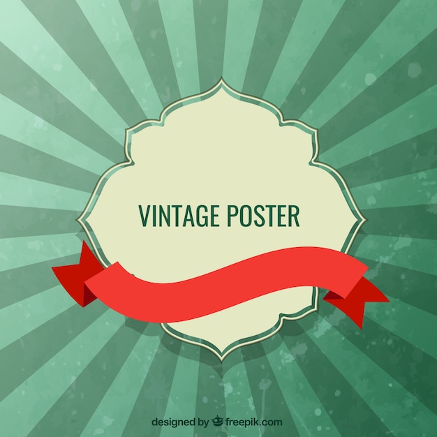 Vector gratuito cartel vintage