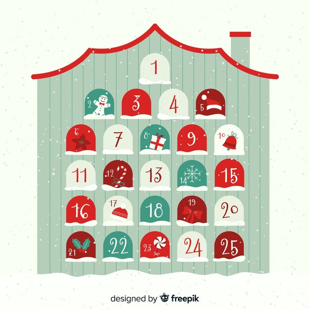Casa calendario de adviento