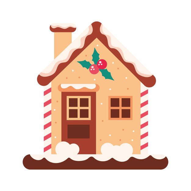casa de Navidad con guiño