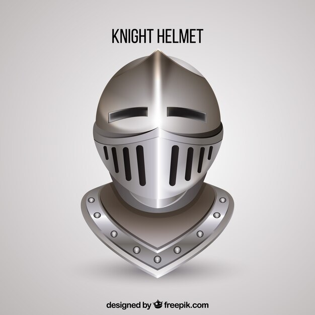Casco de caballero con estilo realista