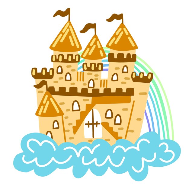 Castillo mágico de cuento de hadas