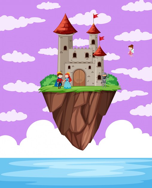 Un castillo sobre el oceano