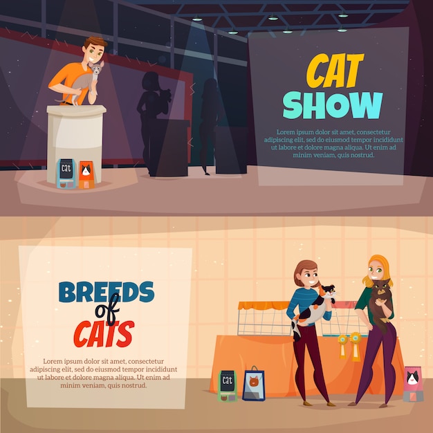 Cat show banners