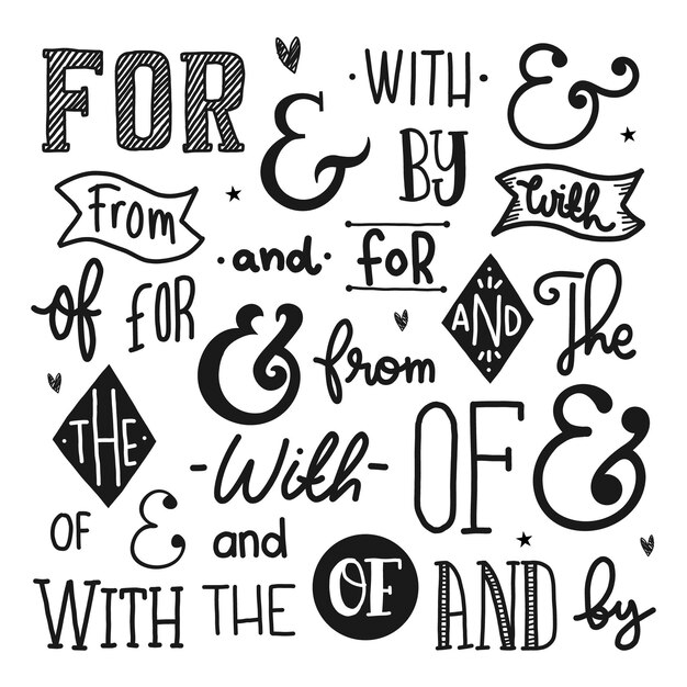 Catchword y ampersand collection