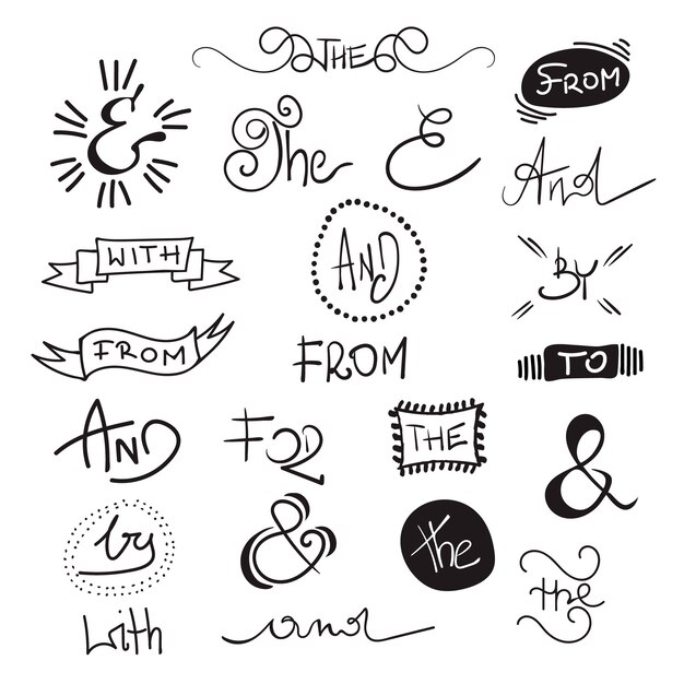 Catchword y ampersand collection