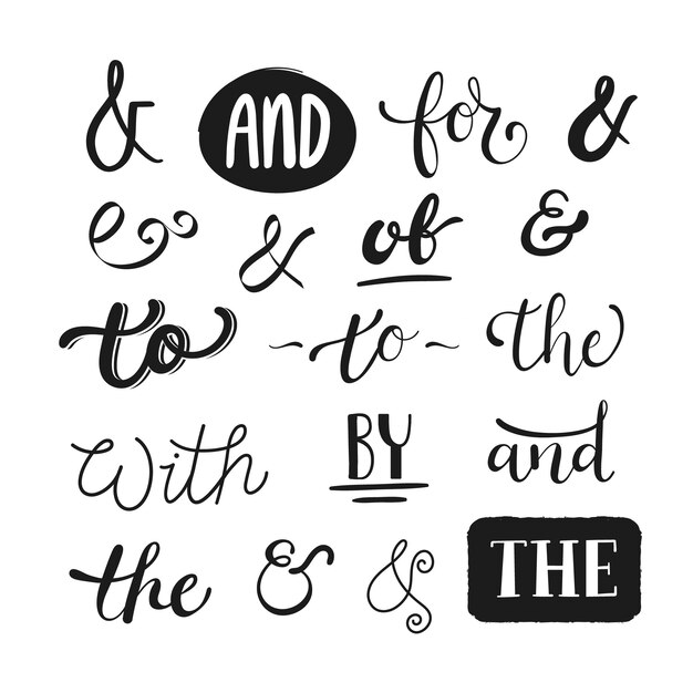 Catchword y ampersand collection