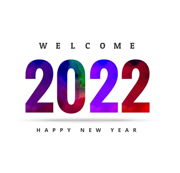 Celebración 2022 diseño de tarjeta navideña de año nuevo.