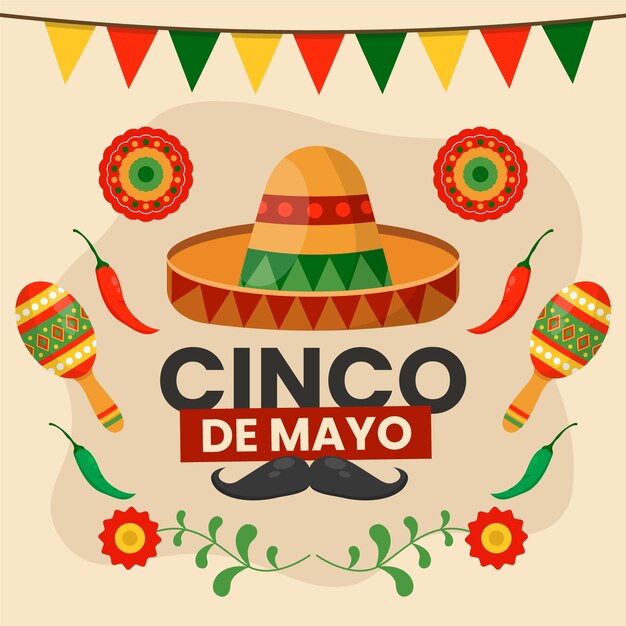 Celebración artística del cinco de mayo