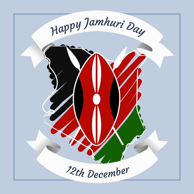 Celebración del día de jamhuri pintado a mano