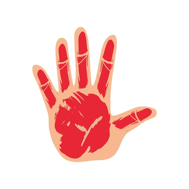 celebración del día de la mano roja