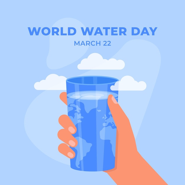 Vector gratuito celebración del día mundial del agua