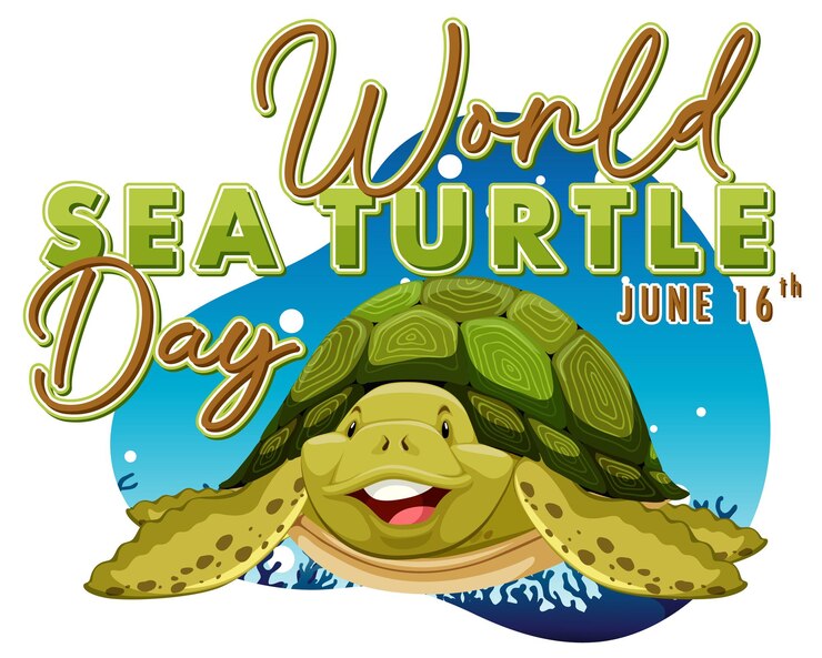 Vector gratuito celebración del día mundial de las tortugas marinas