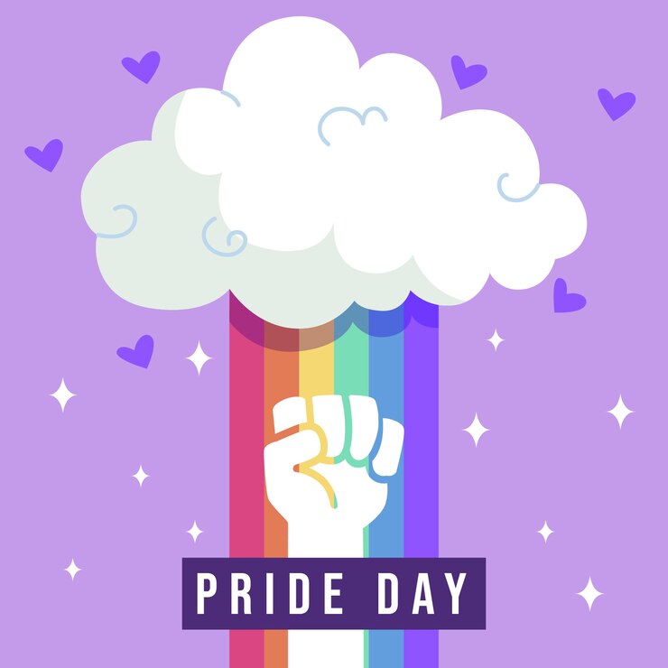 Vector gratuito celebración del día del orgullo colorido