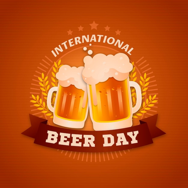 Celebración del evento flat international beer day