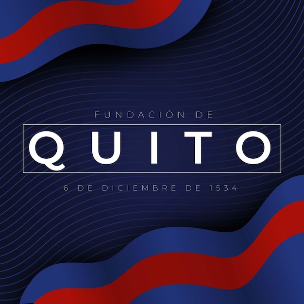 Vector gratuito celebración de la fundación de quito