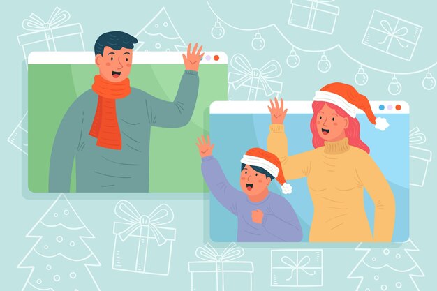 Celebración de navidad online